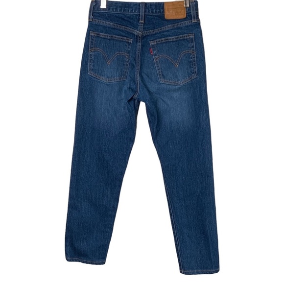 LEVI’S Premium Denim Wedgie Jeans Medium Wash 5 Pocket US Sz 25 - Picture 3 of 11